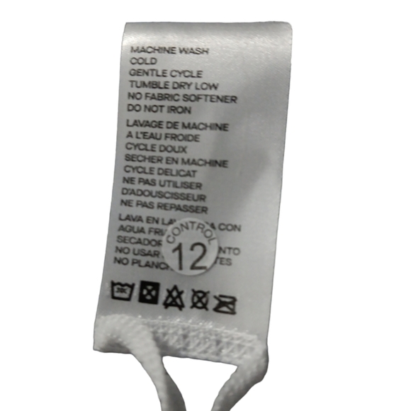 Good American White/Gray Ribbed Padded Sports Bra SZ 4/5 - Picture 8 of 10